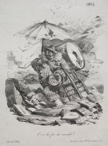 Lithographic Sketches: It is the End of the World! (frontispiece) by Nicolas Toussaint Charlet