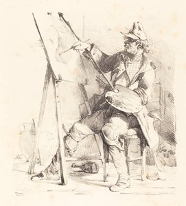 The Sign Painter by Nicolas Toussaint Charlet