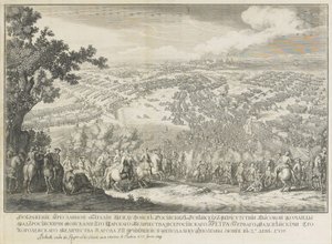 The Battle of Poltava on 27 June 1709