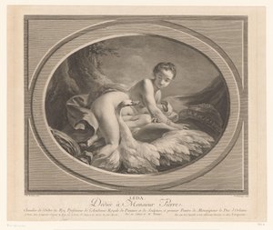 Leda and the Swan by Nicolas de Launay (goudsmid)