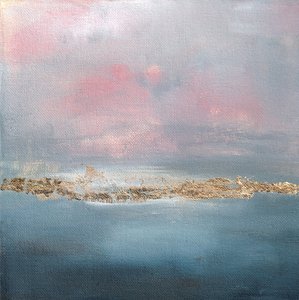 Pink Sky Gold Horizon by Nicole Walsh