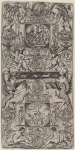Ornament Panel with Orpheus and the Judgment of Paris by Nicoletto da Modena