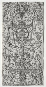 Ornament Panel with a Bird Cage by Nicoletto da Modena