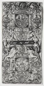 Orpheus and the Judgment of Paris by Nicoletto da Modena