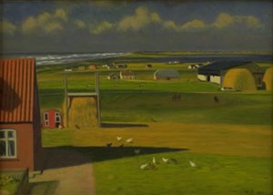 A Landscape with Farm Houses in the West of Jutland