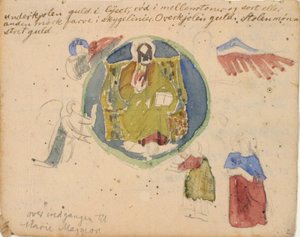 Copy after Early Christian Mosaics, with Color Notes by Niels Larsen Stevns