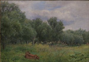 Piles in a Meadow near Nysø by Niels Skovgaard