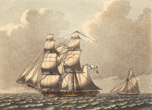 A Russian War Brig with Side Wind