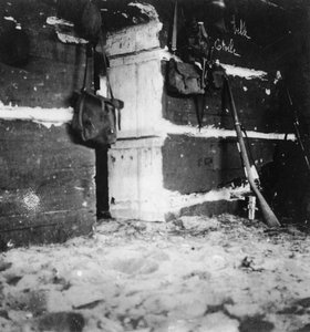 Interior of a German Dugout, World War I