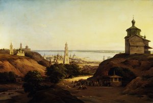 View of Yuryev-Povolzhsky, 1851 by Nikanor Grigoryevich Chernetsov