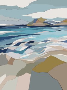 Abstract Coastal Calm