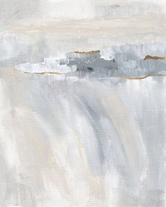 Abstract Grey Gold Horizon by Nikita Jariwala