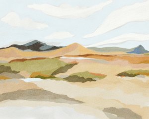 Abstract Mountain Valley by Nikita Jariwala