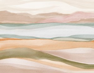 Calm Watercolor Landscape by Nikita Jariwala