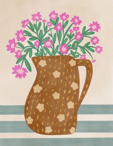Charming Floral Pitcher by Nikita Jariwala