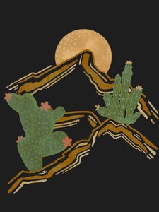 Desert Moon Mountains