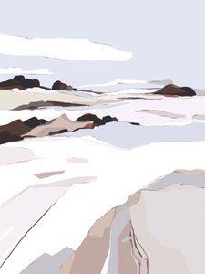Minimalist Winter Mountains