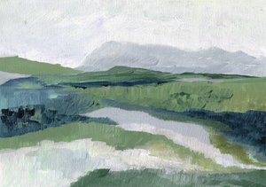 Misty Green Landscape