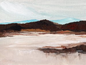 Muted Mountain Landscape by Nikita Jariwala