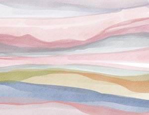 Pastel Watercolor Landscape by Nikita Jariwala