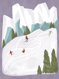 Winter Mountain Fun by Nikita Jariwala