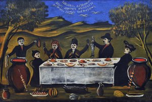 Family Picnic by Niko Pirosmani
