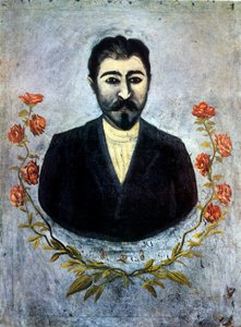 Portrait of a Rail Worker by Niko Pirosmani