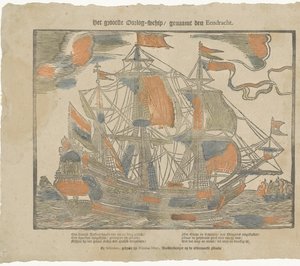 The Largest Warship Named the Eendracht by Nikolaas Muys