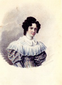 Portrait of Alexandra Ivanovna Davydova, wife of Decembrist Vasily Davydov