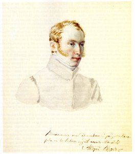 Portrait of Decembrist Baron Andrei von Rosen by Nikolai Alexandrovich Bestuzhev