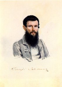 Portrait of Decembrist Dmitry Zavalishin by Nikolai Alexandrovich Bestuzhev