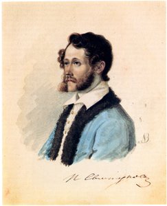 Portrait of Decembrist Pyotr Svistunov by Nikolai Alexandrovich Bestuzhev
