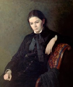 Portrait of an Unknown Lady by Nikolai Alexandrovich Yaroshenko