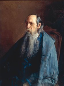 Mikhail E. Saltykov-Shchedrin by Nikolai Alexandrowitsch Jaroschenko