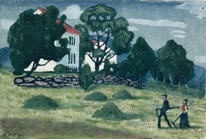 Home from Work by Nikolai Astrup