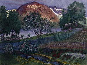 July Night in the Garden by Nikolai Astrup