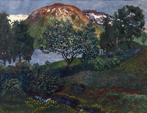 June Night in the Garden by Nikolai Astrup