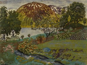 June night in the garden by Nikolai Astrup