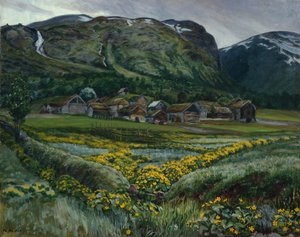Saturday Night and Buttercups by Nikolai Astrup