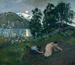 Spring Night in the Garden by Nikolai Astrup