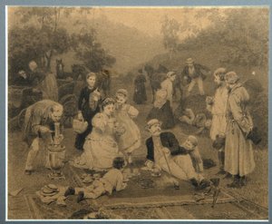 Landowner Tea Party by Nikolai Dmitrievich Dmitriev Orenburgsky
