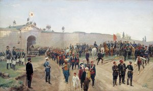 Turkish Capitulation at Nikopol on 4th June 1877 by Nikolai Dmitrievich Dmitriev Orenburgsky