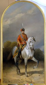 Portrait of the Emperor Alexander III in the Uniform of the Hussar Regiment of the Leib Guard