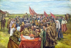 The signing the government bonds, Mid of 1930s