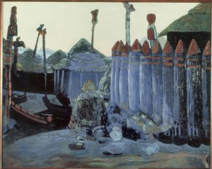 N. K. Roerich, Pagan Temple by Nikolai Konstantinowitsch Roerich