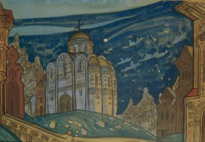Putivl. Stage Design for the Opera Prince Igor by A. Borodin by Nikolai Konstantinowitsch Roerich