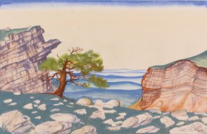 Stage Design for the Ballet The Rite of Spring by I. Stravinsky by Nikolai Konstantinowitsch Roerich