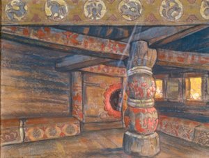 Room of Jaroslawna by Nikolai Konstantinowitsch Roerich