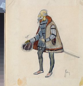 Costume Design for the Theatre Play The Miserly Knight by A. Pushkin by Nikolai Pavlovich Ulyanov