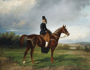 Equestrian Portrait of Seymourina Poirson